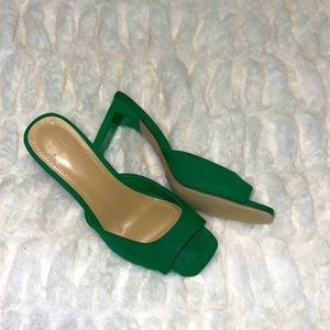 Azalea Mule Heeled Sandal